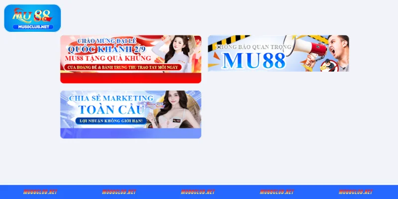 Cập nhật khuyến mãi đại lý MU88 thưởng khủng
