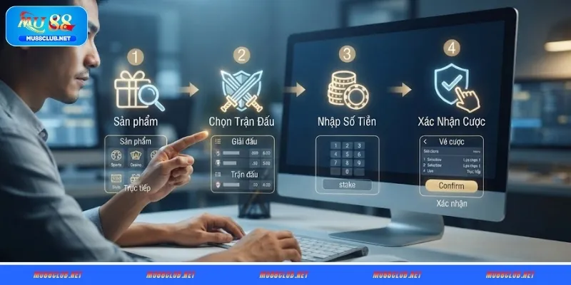 Hướng dẫn cách đặt cược trên MU88 qua 4 bước